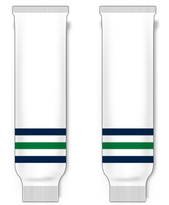 Modelline Plymouth Whalers White (New) Knit Ice Hockey Socks