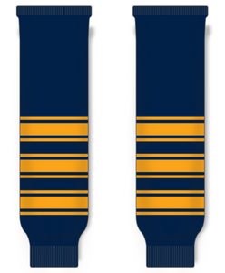 Modelline Quinnipiac Bobcats Away Navy Knit Ice Hockey Socks