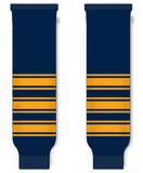 Modelline Quinnipiac Bobcats Away Navy Knit Ice Hockey Socks