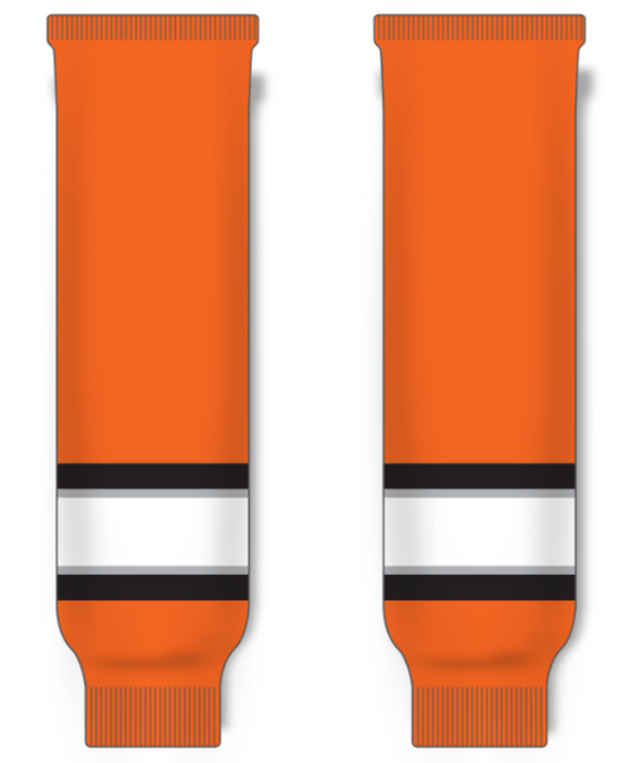 Modelline RIT Tigers Away Orange Knit Ice Hockey Socks