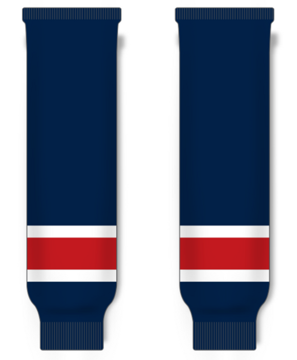 Modelline Saginaw Spirit Away Navy Knit Ice Hockey Socks