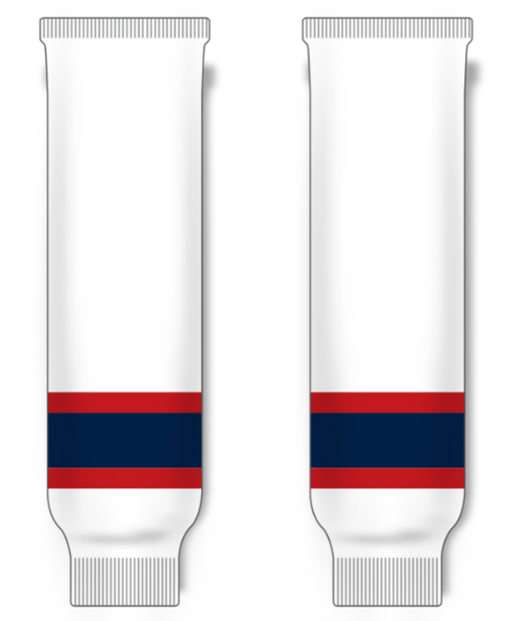 Modelline Saginaw Spirit Home White Knit Ice Hockey Socks