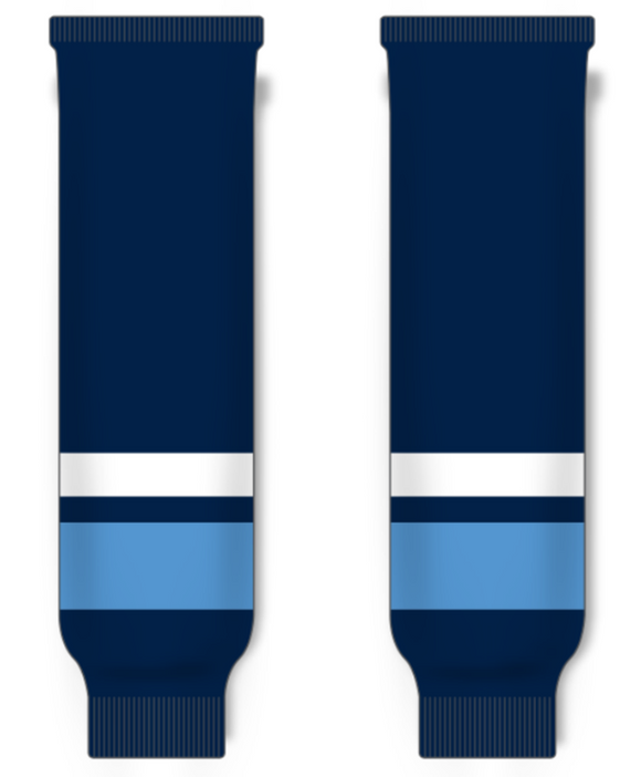 Modelline Rimouski Oceanic Away Navy Knit Ice Hockey Socks