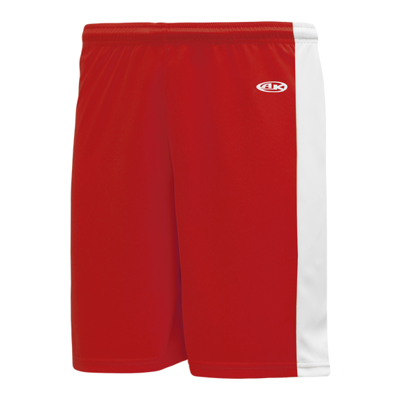 Athletic Knit (AK) LS9145-208 Red/White Field Lacrosse Shorts