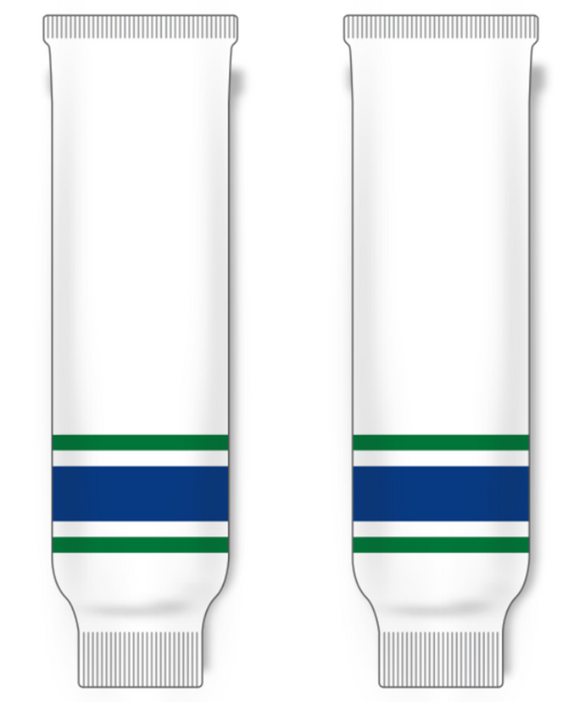Modelline Swift Current Broncos Home White Knit Ice Hockey Socks