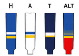 Modelline St. Louis Blues Alternate Reverse Retro Royal Blue Knit Ice Hockey Socks