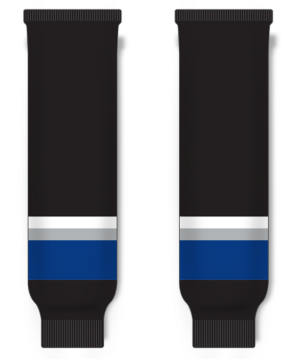 Modelline 1993-2007 Tampa Bay Lightning Alternate Black Knit Ice Hockey Socks
