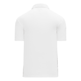 Athletic Knit (AK) A1810L-000 Ladies White Short Sleeve Polo Shirt