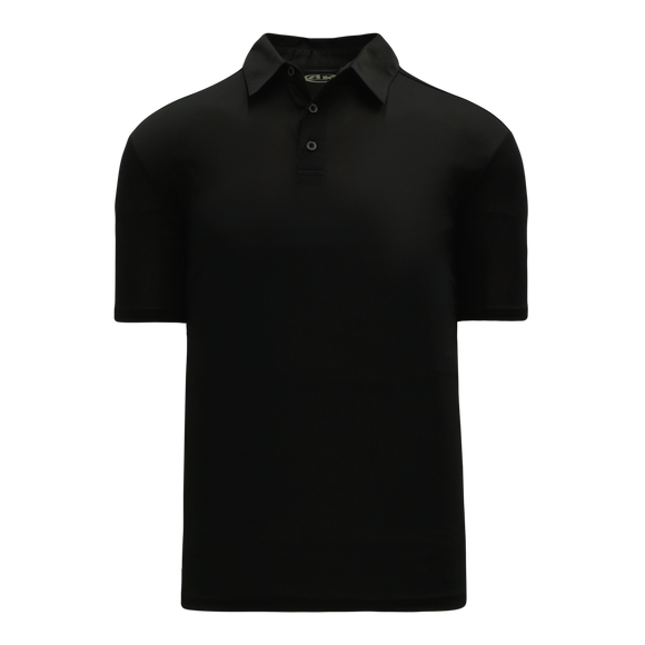 Athletic Knit (AK) A1810Y-001 Youth Black Short Sleeve Polo Shirt