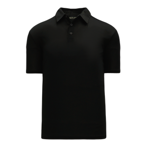 Athletic Knit (AK) A1810M-001 Mens Black Short Sleeve Polo Shirt