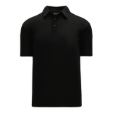 Athletic Knit (AK) A1810Y-001 Youth Black Short Sleeve Polo Shirt