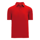 Athletic Knit (AK) A1810M-005 Mens Red Short Sleeve Polo Shirt