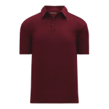 Athletic Knit (AK) A1810L-009 Ladies Maroon Short Sleeve Polo Shirt