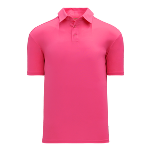 Athletic Knit (AK) A1810L-014 Pink Ladies Short Sleeve Polo Shirt