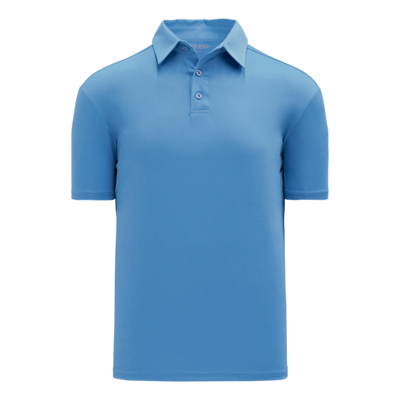 Athletic Knit (AK) A1810L-018 Ladies Sky Blue Short Sleeve Polo Shirt