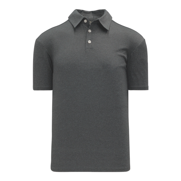 Athletic Knit (AK) A1810M-021 Mens Charcoal Grey Short Sleeve Polo Shirt