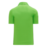Athletic Knit (AK) A1810L-031 Ladies Lime Green Short Sleeve Polo Shirt
