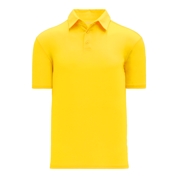 Athletic Knit (AK) A1810M-055 Mens Maize Short Sleeve Polo Shirt