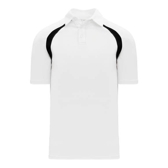 Athletic Knit (AK) A1820Y-222 Youth White/Black Short Sleeve Polo Shirt