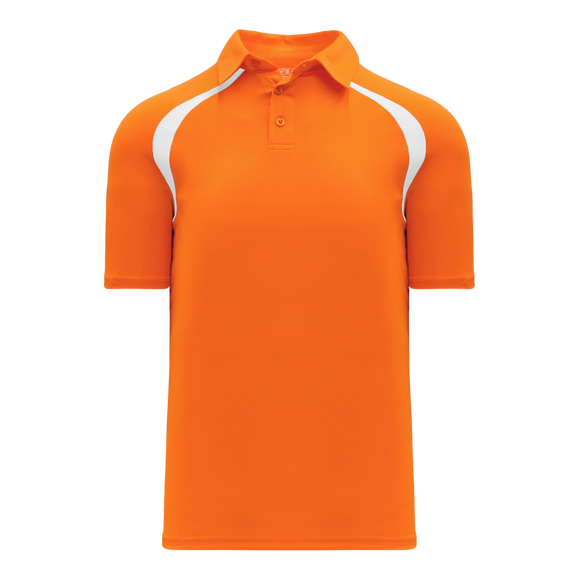Athletic Knit (AK) A1820Y-238 Youth Orange/White Short Sleeve Polo Shirt