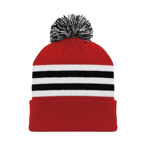 Athletic Knit (AK) A1830A-304 Adult Chicago Red Hockey Toque/Beanie