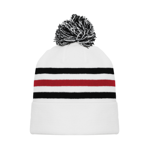 Athletic Knit (AK) A1830A-305 Adult Chicago White Hockey Toque/Beanie