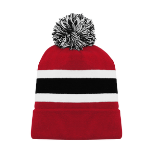 Athletic Knit (AK) A1830A-366 Adult New Jersey Red Hockey Toque/Beanie