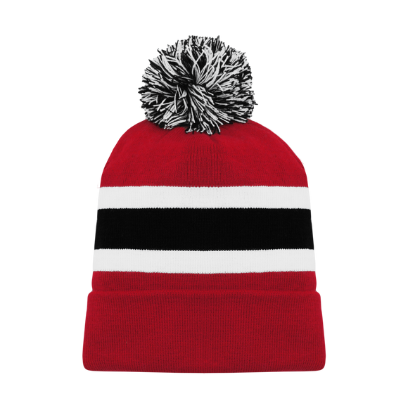 Athletic Knit (AK) A1830A-366 Adult New Jersey Red Hockey Toque/Beanie