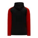 Athletic Knit (AK) A1840A-249 Adult Black/Red Apparel Sweatshirt