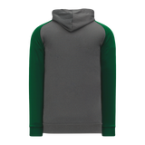 Athletic Knit (AK) A1840A-934 Adult Heather Charcoal/Dark Green Apparel Sweatshirt