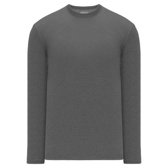 Athletic Knit (AK) V1900-021 Heather Charcoal Grey Long Sleeve Volleyball Shirt