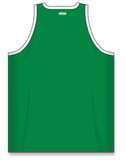 Athletic Knit (AK) B1325L-210 Ladies Kelly Green/White League Basketball Jersey