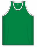 Athletic Knit (AK) B1325Y-210 Youth Kelly Green/White League Basketball Jersey