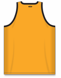 Athletic Knit (AK) B1325L-213 Ladies Gold/Black League Basketball Jersey