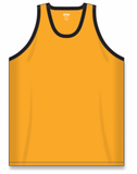 Athletic Knit (AK) B1325M-213 Mens Gold/Black League Basketball Jersey