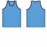 Athletic Knit (AK) B1325L-232 Ladies Sky Blue/Navy League Basketball Jersey