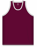 Athletic Knit (AK) B1325Y-233 Youth Maroon/White League Basketball Jersey