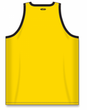 Athletic Knit (AK) B1325L-254 Ladies Maize/Black League Basketball Jersey