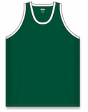 Athletic Knit (AK) B1325Y-260 Youth Dark Green/White League Basketball Jersey