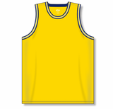 Athletic Knit (AK) B1710Y-255 Youth Michigan Wolverines Maize Pro Basketball Jersey