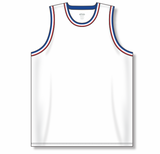 Athletic Knit (AK) B1710A-335 Adult Detroit Pistons White Pro Basketball Jersey