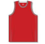 Athletic Knit (AK) B1710Y-414 Youth Chicago Bulls Red Pro Basketball Jersey