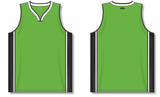 Athletic Knit (AK) B1715Y-107 Youth Lime Green/Black/White Pro Basketball Jersey