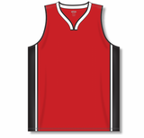 Athletic Knit (AK) B1715A-414 Adult Chicago Bulls Red Pro Basketball Jersey