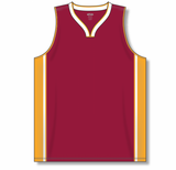 Athletic Knit (AK) B1715A-427 Adult Atlanta Hawks AV Red Pro Basketball Jersey