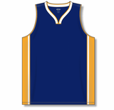Athletic Knit (AK) B1715Y-460 Youth Indiana Pacers Navy Pro Basketball Jersey