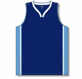 Athletic Knit (AK) B1715A-761 Adult Navy/Sky Blue/White Pro Basketball Jersey