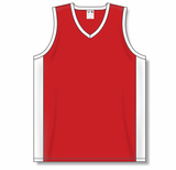 Athletic Knit (AK) B2115Y-208 Youth Red/White Pro Basketball Jersey