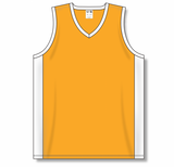 Athletic Knit (AK) B2115M-236 Mens Gold/White Pro Basketball Jersey
