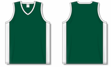 Athletic Knit (AK) B2115Y-260 Youth Dark Green/White Pro Basketball Jersey